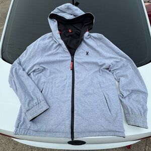 Psycho Bunny Light Gray Hooded Jacket